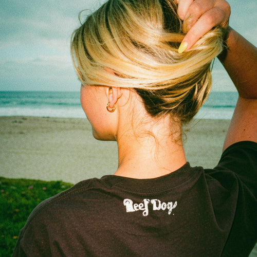 Ladies Brown Crop Top Lobster T
